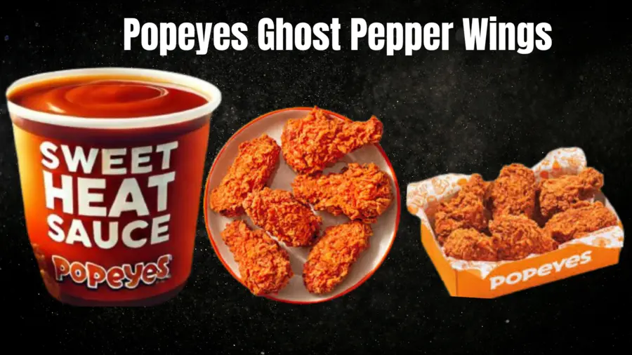 Popeyes Ghost Pepper Wings 1 Popeyes Ghost Pepper Wings with dipping sauce