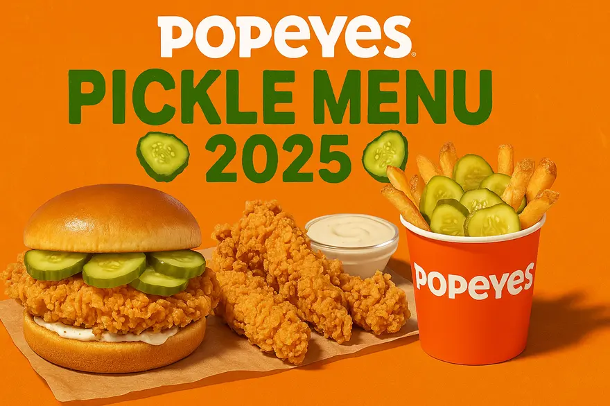 Popeyes Pickle Menu 2 Popeyes new Pickle Menu 2025