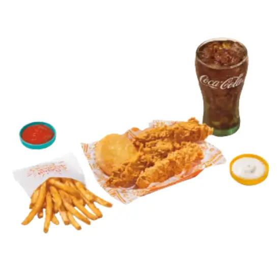 Popeyes Chicken Tenders 4 3PC Classic Popeyes chicken Tenders Large Combo