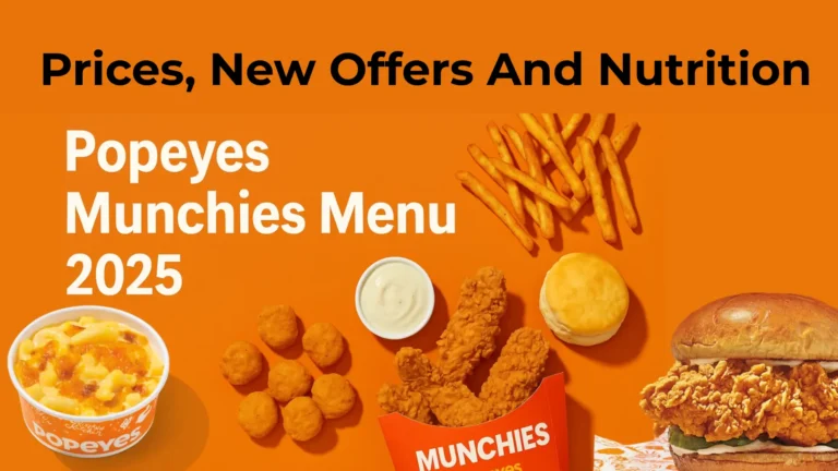 Popeyes Munchies Menu